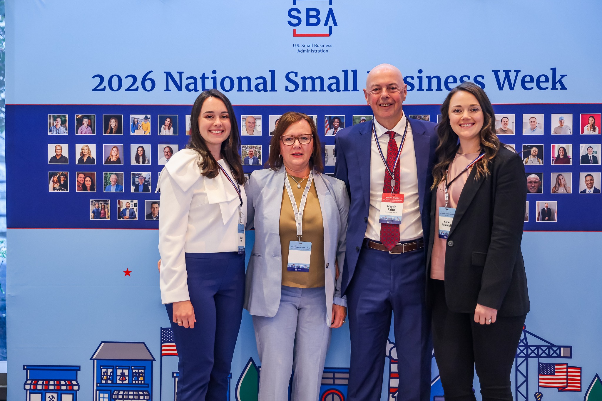 The Faith family together at the 2026 National Small Business Week awards event.